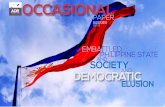 Stratbase ADRi Occasional Paper, Monthly · embattled society democratic elusion philippine state and and occasional publications paper issue 11.8 august 2018