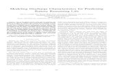 Modeling Discharge Characteristics for Predicting Battery ... · battery RUL prediction using advanced mathematical techniques such as Bayesian theories, Moving Averages, Neural Networks,