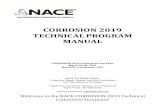 CORROSION 2019 TECHNICAL PROGRAM MANUALresources.nace.org/events/c2019/2019-NACE-Technical-Progam-Manual.pdfCORROSION 2019 Conference and Expo March 24-28, 2019 Nashville, Tennessee,