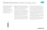 Total Access 5000 Octal OLT - Shop | ptsupply.com · FTTP platform. The Total Access 5000 is a carrier class Multi-service Access and Aggregation Node (MSAN) that bridges the gap