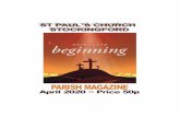 St Paul’s Stockingford Parish Magazine ~ Page 1 · 2020-03-30 · Contribute at magazine@stpaulsstockingford.org.uk St Paul’s Stockingford Parish Magazine ~ Page 6 A WILDLIFE