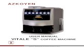 81037070 - Manual VITALE S Ingles - folleto - Ene2013 · beverage machines especially designed for use in areas with medium coffee consumption, such as waiting rooms, medium-sized