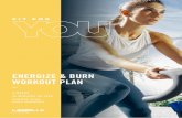 ENERGIZE & BURN WORKOUT PLAN · 2019-07-10 · 2 WHAT CAN I EXPECT? • A focus on building cardio fitness and increasing calorie burn. • Choice – you choose the workout that