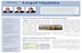 Legal Update - niehaus-law.com · changes in Ohio and federal estate tax, facts you should know about nursing home Medicaid planning, what motor vehicle title options are available