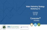 Water Marketing Strategy Workshop #1 · Water Right Factors Units based on claimed historical use, or other “equity principles” Hydrogeologic Zones Units incorporate hydrogeologic