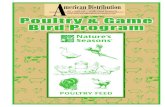 Poultry & Game 31mm ... · Broiler Chicks: Feed 22% Poultry Starter Crums to 4 weeks of age. Chicks will eat about 2.9 pounds of feed per bird during this period and should weigh