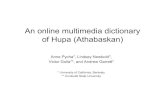 An online multimedia dictionary of Hupa (Athabaskan)linguistics.berkeley.edu/~garrett/SSILA2007-Hupa.pdf · An online multimedia dictionary of Hupa (Athabaskan) Anne Pycha*, Lindsey