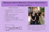 Margaret Sloss Women’s Center Newsletter · Feminist Food For Thought: Halloween Costumes The Margaret Sloss Women's Center promotes equity and social change on the Iowa State University