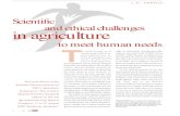 Scientific and ethical challenges in agriculture · 2017-12-21 · Scientific and ethical challenges in agriculture to meet human needs 1The contributions of many FAO colleagues who
