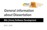 General information about Dissertation - MCASTict.mcast.edu.mt/wp-content/uploads/2015-06-03-Dissertation-Overview.… · The Dissertation Process 6.Dissertation proposal approval