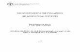 Propiconazol FAO Specifications and evaluations · 2020-06-23 · EVALUATIONS OF PROPICONAZOLE 8 2018 FAO/WHO EVALUATION REPORT ON PROPICONAZOLE 9 SUPPORTING INFORMATION 11 ANNEX