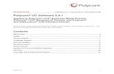 Polycom UC Software 5.9...Release Notes UC Software Version 5.9.1 Polycom, Inc. 2 What’s New Polycom Unified Communications (UC) Software 5.9.1 is a release for Open SIP and Skype