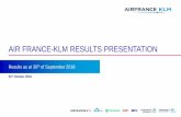 AIR FRANCE-KLM RESULTS PRESENTATION• Air France and its representative unions signed an agreement regarding employee compensation on 19 October 2018. • The key provisions of the