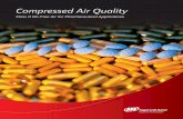 Compressed Air Quality - Ingersoll Rand Products...Compressed air is frequently used to de-dust tablets and spray on tablet coatings. Class 0 100% oil-free air ensures higher product