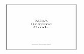MBA resume workbook.2004 - sscmrlibrary.weebly.comsscmrlibrary.weebly.com/uploads/5/5/9/6/5596410/mba_resume_gui… · • Print your resume on 22-25 lb. cotton bond paper. Stick