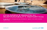 CHILDREN’S RIGHTS IN SUSTAINABILITY REPORTING · This tool points readers to elements of the Global Reporting Initiative (GRI) Guidelines that can be used as the basis for reporting