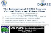 The International DORIS Service: Current Status and ... - CLS · Cumulative solution long-term DORIS position and velocity cumulative solution updated and released every three months