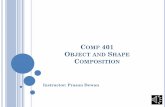 COMP OBJECT AND SHAPE COMPOSITION · 2016-09-20 · 20 COMPUTER DATA STRUCTURES Connect items called nodes with directed lines called edges. Start with node with no incoming edge