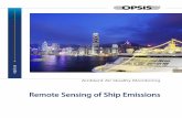 Remote Sensing of Ship Emissions open path... · OPSIS PRODUCT PORTFOLIO OPSIS has a full product portfolio for measurements of gases. It includes air quality systems designed ...