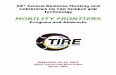 MOBILITY FRONTIERS - Tire Society · Anudeep Bhoopalam Program Chair. About The Tire Society The Tire Society was established to disseminate knowledge and to stimulate development