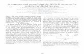 A compact and reconfigurable DVB-H antenna for mobile ... · mobile handheld devices L. Huitema*, T. Reveyrand+, E. Arnaud, C. Decroze and T. Monediere * ... measured frequency, however