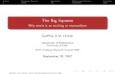 The Big Squeeze - Mathhunter/Documents/ThesisStuff/GeoffreyHunterUB… · Geoﬀrey A.M. Hunter: IGTC Graduate Research Summit 2007. Outline Physiology Overview Hypothesis Mathematical