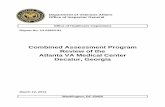 Combined Assessment Program Review of the Atlanta VA ... · Report No. 13-03653-91 Combined Assessment Program Review of the Atlanta VA Medical Center Decatur, ... Ensure that annual
