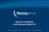REVOLUTIONISING AUSTRALIAN INDUSTRYrenrocgroup.com/wp-content/uploads/2018/05/Renroc... · Canned motor pumps Magnetic drive pumps China’s leading API610 manufacturer Mining, Non-metallic,