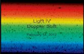 Light IV Doppler Shifttami/Sun/SchedulePTYS_files/lecture10-13.pdf · The Doppler Effect • Definition: “The change in wavelength of radiation (light) due to the relative motion