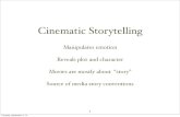 Cinematic Storytelling - Michigan State University Cinematic Storytelling Manipulates emotion Reveals