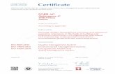 Certificate - PORR AG · Certificate SQS herewith certifies that the company named below has a management system which meets the requirements of the standards specified below. PORR