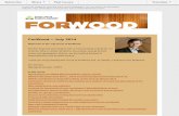 ForWood – July 2014 - FWPA · Ric Sinclair Managing Director, FWPA In this issue: ... best practice corporate governance, marketing or market development will be highly regarded.