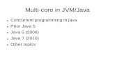 zConcurrent programming in java zPrior Java 5 zJava 5 ... · Java 5 (2006) zjava.util.concurrent −Utility classes commonly useful in concurrent programming (e.g. executors, thread
