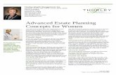 Advanced Estate Planning Concepts for Women · Transfer taxes When you transfer your property during your lifetime or at your death, your transfers may be subject to federal gift