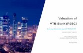 Valuation of VTB Bank (PJSC) _____ Alexander Ivanov. 3 Report on valuation of one ordinary share, one
