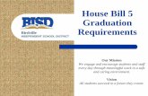 House Bill 5 Graduation Birdville Requirements · House Bill 5 Graduation Requirements Our Mission We engage and encourage students and staff every day through meaningful work in
