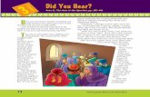 Did You Hear?Did You Hear? · everybody could hear him. “Fellow Jews and all of you who live in Jerusalem,” he began. “Listen to me, and let me tell you what this means. These