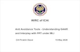 WIRC of ICAI · CA Pinakin Desai 15 May 2020 WIRC of ICAI Anti Avoidance Tools - Understanding GAAR and Interplay with PPT under MLI. GAAR. Page 3 Understanding GAAR …