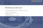 PowerBroker for Unix & Linux - BeyondTrust · PowerBroker for Unix & Linux - Linux Edition. Revision/Update Information: November 2015 Software Version: 9.2 Document Revision: 0 Corporate