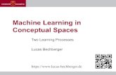 Machine Learning in Conceptual Spaceslucas-bechberger.de/wp-content/uploads/2018/08/Be...Machine Learning in Conceptual Spaces / Lucas Bechberger 9 Learning Dimensions: ANNs Autoencoder