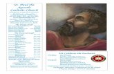 St. Paul the Apostle Catholic Church · 12/6/2016  · St. Paul the Apostle Catholic Church Archdiocese of Galveston-Houston 18223 Point Lookout Dr. Nassau Bay, Texas 77058-3594 281-333-3891