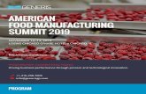 AMERICAN FOOD MANUFACTURING SUMMIT 2019€¦ · UNDERSTANDING THE FOOD SAFETY MODERNIZATION ACT (FSMA) INTENTIONAL ADULTERATION RULE • Explaining the FSMA final rule on Intentional