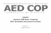 DRAFT Section 508 Basic Training PDF (Portable Document ......Presentation1.pdf 2015Security_Training.pdf Accessible Example Let’s use this document. Document Properties Section