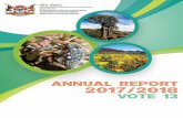 DEN Annual Report 2017 - Provincial Government · limate hange Adaptation Response Strategy which is ready for mainstreaming in all sectors in the province. ... budgetary and capacity