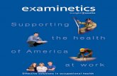 - Sales@examinetics€¦ · † Medical Clearance Alpha List † Medical Clearance Listing with Fit Test Results † Medical Clearance Summary † Near Recordable Shifts † Recordable