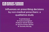 Influences on prescribing decisions by non-medical ...pharmacyresearchuk.org/wp-content/uploads/2017/04/3B2-Influence… · 3/4/2017  · (10) Influences on prescribing decision-making