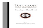 Employee Handbook - Amazon S3Handbook... · 2019-03-08 · Tusculum University Employee Handbook Page 6 TUSCULUM UNIVERSITY HUMAN RESOURCES POLICY Statement of Values Reference Number
