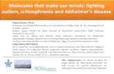 autism, schizophrenia and Alzheimer’s disease · autism, schizophrenia and Alzheimer’s disease. Imagine your brain as a large rail transportation system and your 100 billion nerve