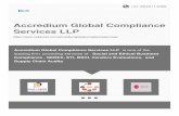 Accredium Global Compliance Services LLP · leading firm providing services of Social and Ethical Business Compliance , SEDEX, ETI, BSCI, ... ESI Consultants Act Consultant, NSIC