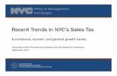 Josh Goldstein - Recent Trends in NYC’s Sales Tax...Store Retailers General Merchandise Build Material & Garden Equip & Supplies Health & Personal Care Furniture & Home Furnishings
